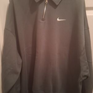 Nike Gray Half-Zip Sweatshirt